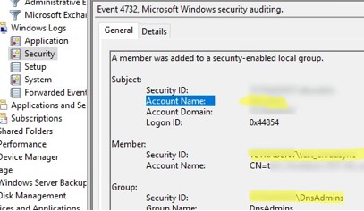 Event 4732: A member was added to a security-enabled group