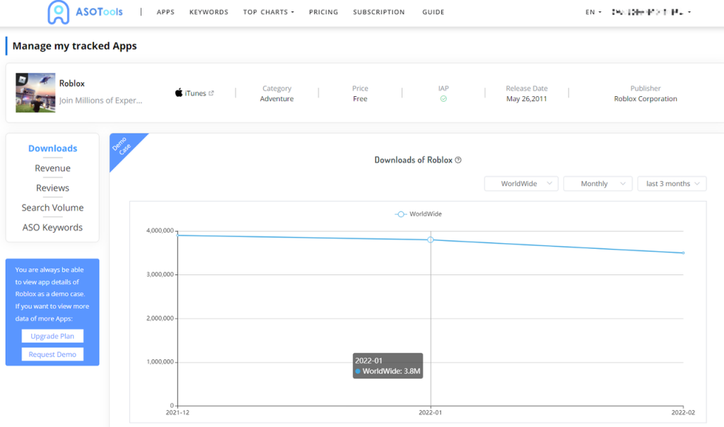How to do app download tracking with ASOTools? -3