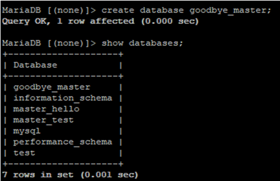 add mariadb database for replication to slave