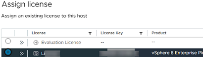 assign esxi license 