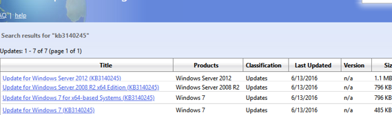 Download and install KB3140245 to enable TLS 1.2