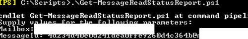 Get-MessageReadStatusReport powershell