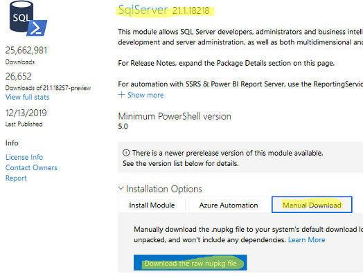 install powershell module from powershellgallery offline using nupkg file