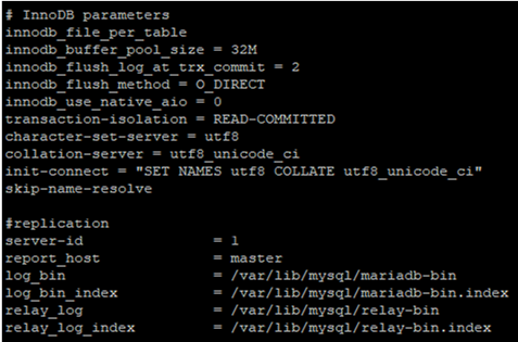 mariadb innodb master master replication