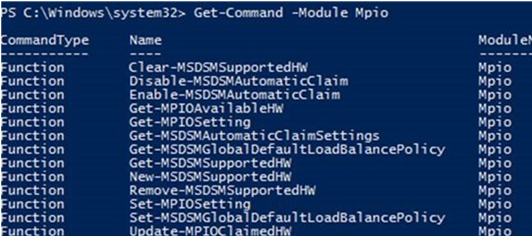 powershell mpio module