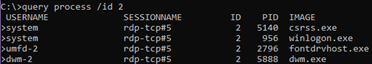 rds query process by session ID