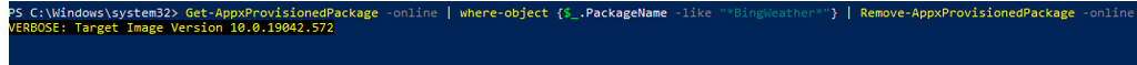 Remove-AppxProvisionedPackage - uninstall provisioned appx from windows image using powershell