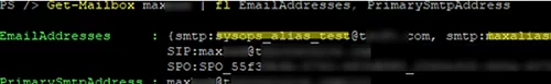 get-mailbox show all email addresses