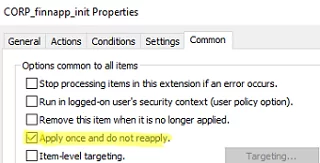 Group Policy Preferences - sheduled task Apply once and do not reapply 