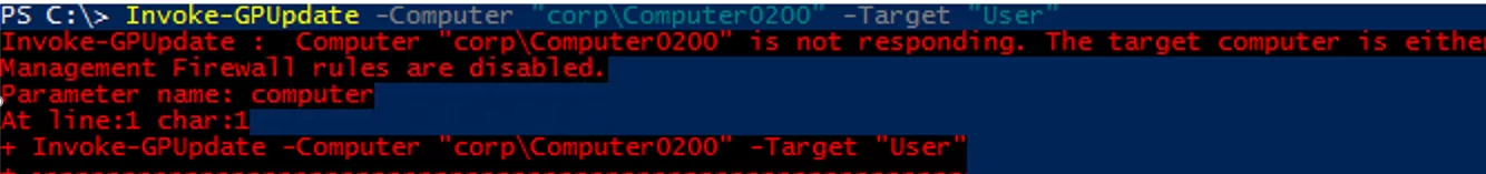 Invoke-GPUpdate (GroupPolicy) powershell cmdlet