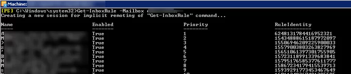 managing outlook mailbox rules via powershell