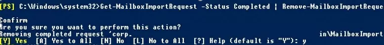 Remove-MailboxExportRequest from exchnage queue